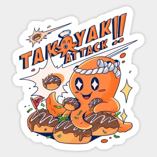 Takoyaki Attack Sticker